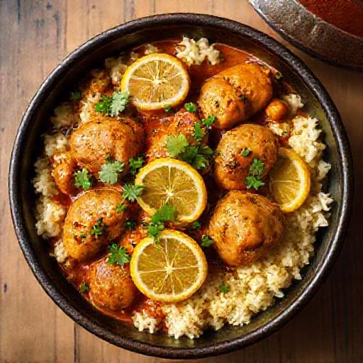 Tajine de Pui Simplificat cu Lămâie Conservată
