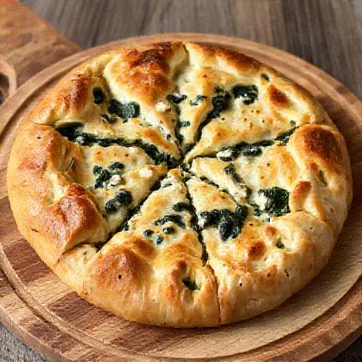 Spanakopita cu Aluat de Iaurt