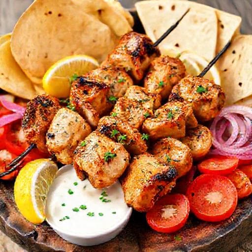 Souvlaki de pui tradițional