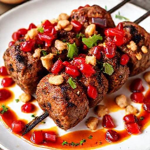 Kofta Kebab cu Rodie și Nuci