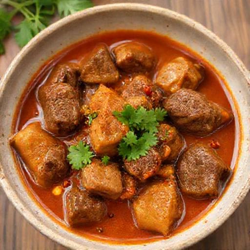 Rendang de Vită Simplificat (Stil "Gulai")