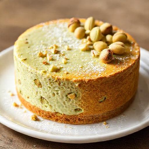Cheesecake clasic cu fistic