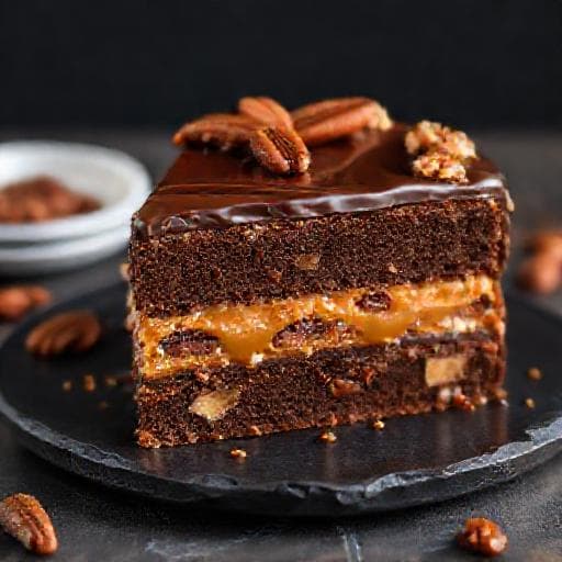 Tort Snickers cu Caramel Sărat și Nuci Pecan