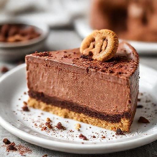Tort Rapid cu Mousse de Ciocolată și Biscuiți