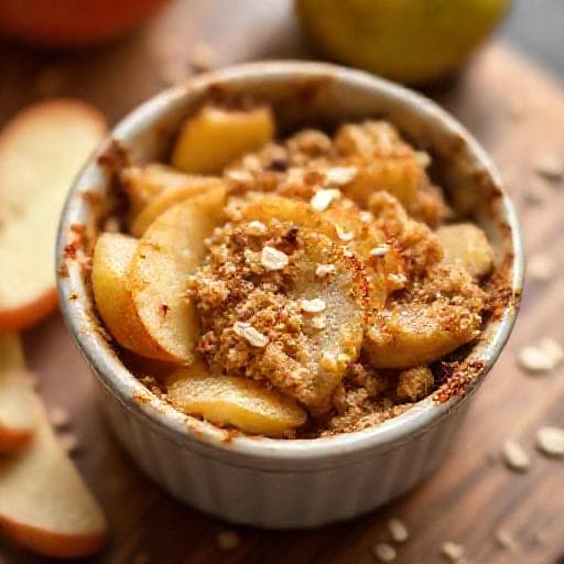 Crumble Rapid cu Mere și Ovăz