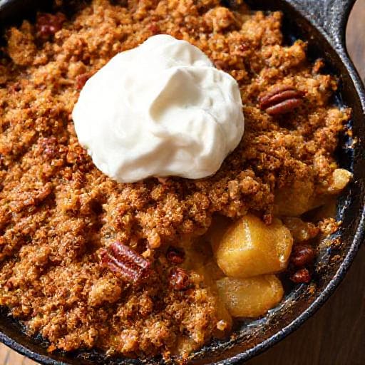 Crumble cu Mere și Nuci Pecan