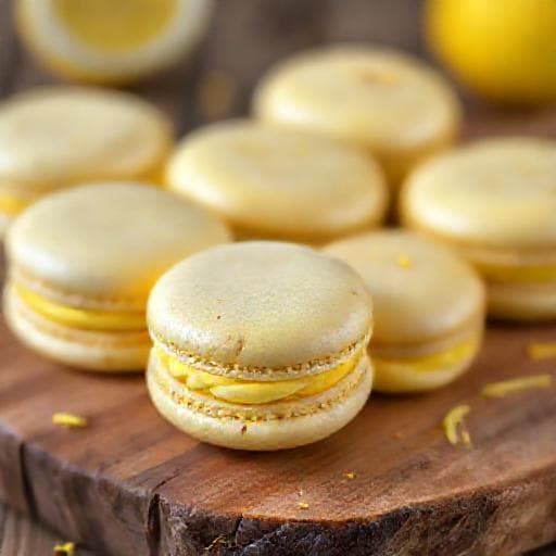 Macarons Rapizi cu Cremă de Lămâie
