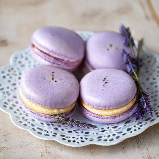 Macarons cu Lavandă și Miere