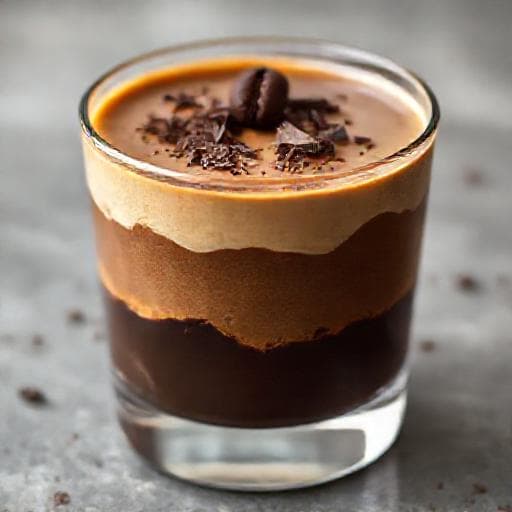Panna Cotta cu Cafea și Ciocolată