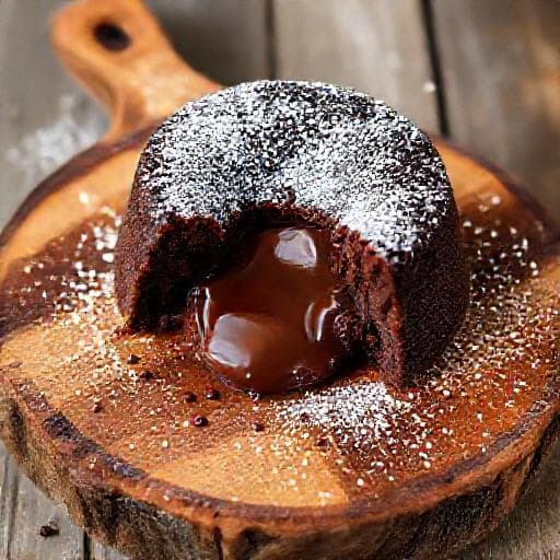 Fondant de ciocolată rapid (cu 3 ingrediente)