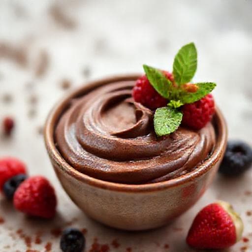 Mousse de Ciocolată cu Avocado și Cacao