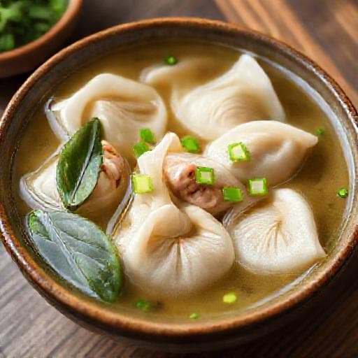 Supă Wonton Tradițională
