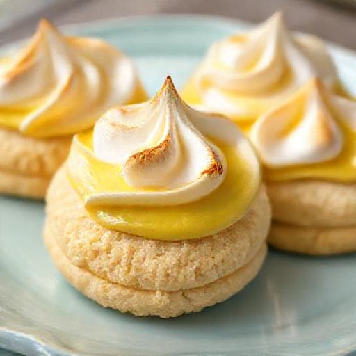 Crumbl Cookies cu Lămâie și Bezea