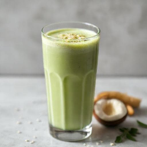 Latte Matcha cu Lapte de Cocos și Ghimbir