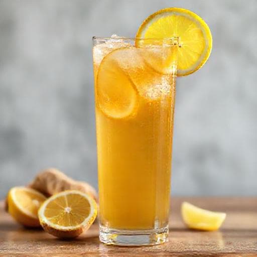 Kombucha Rapidă cu Ghimbir și Lămâie