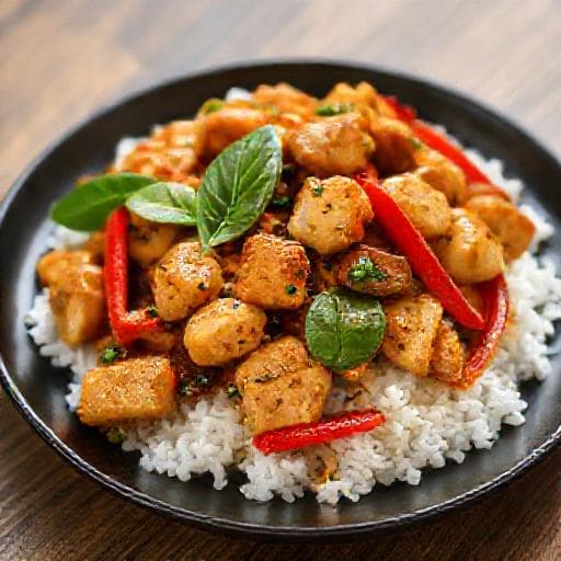 Pui cu Busuioc Thailandez - Varianta Rapidă