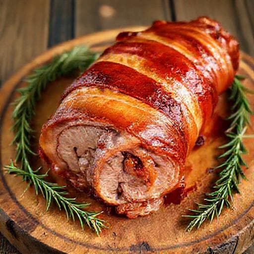 Mușchiuleț de porc învelit în bacon (Clasic)