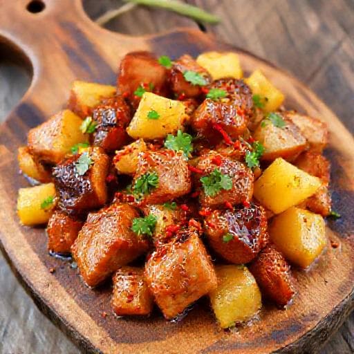 Porc Teriyaki cu Ananas și Ghimbir (Twist Tropical)