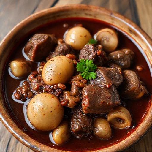 Boeuf Bourguignon Tradițional