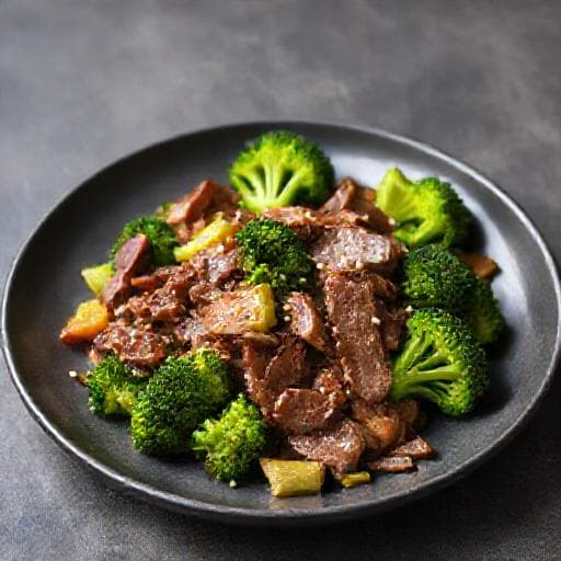 Vită cu Broccoli Rapidă la Tigaie