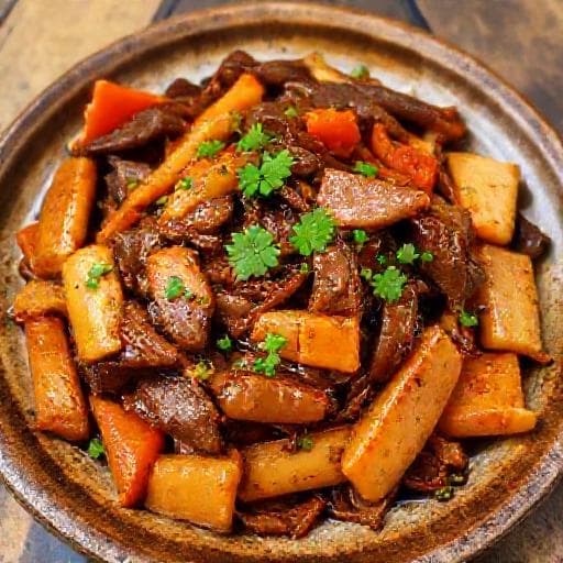 Vită Mongoleză cu Legume Rădăcinoase (Twist Regional)