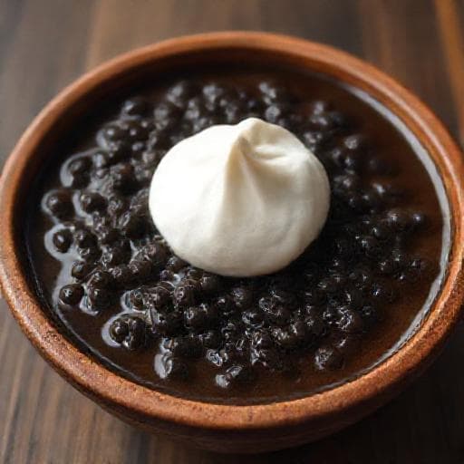 Bubur Ketan Hitam Pandan Santan Gula Aren