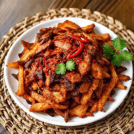 Tempe Kering Kentang Pedas Manis