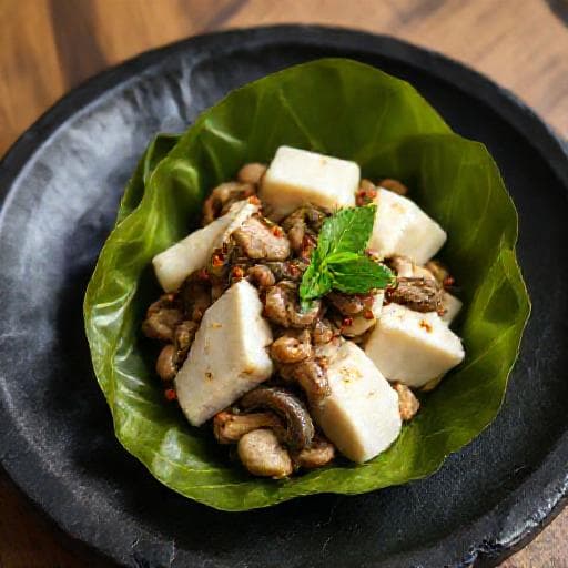Pepes Tahu Jamur Kemangi