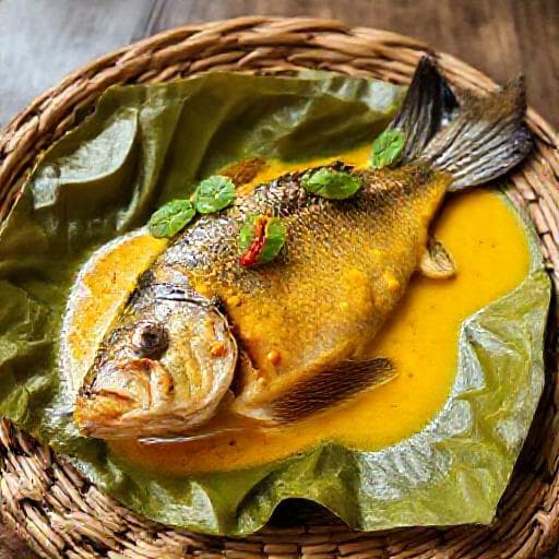 Pepes Ikan Mas Bumbu Kuning