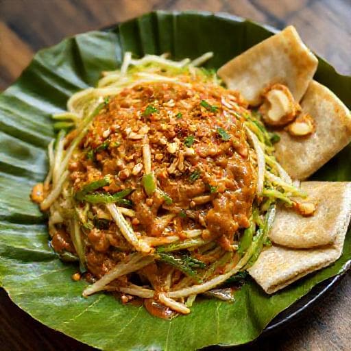 Pecel Madiun dengan Lontong