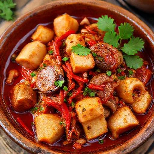 Oseng Mercon Tahu Jamur Pedas