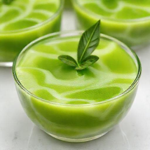 Puding Lumut Pandan Klasik