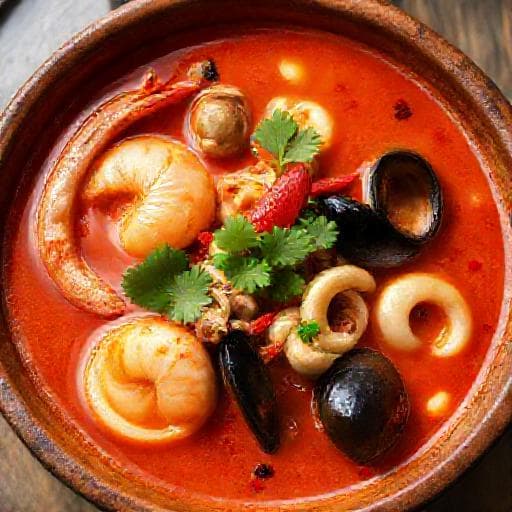 Tom Yum Seafood Kuah Merah Pedas