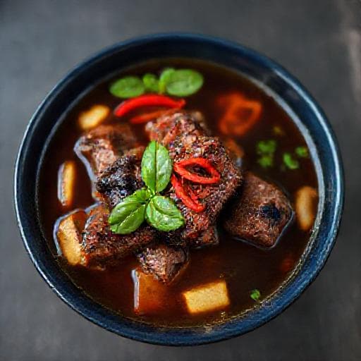 Sop Konro Bakar Bumbu Rujak