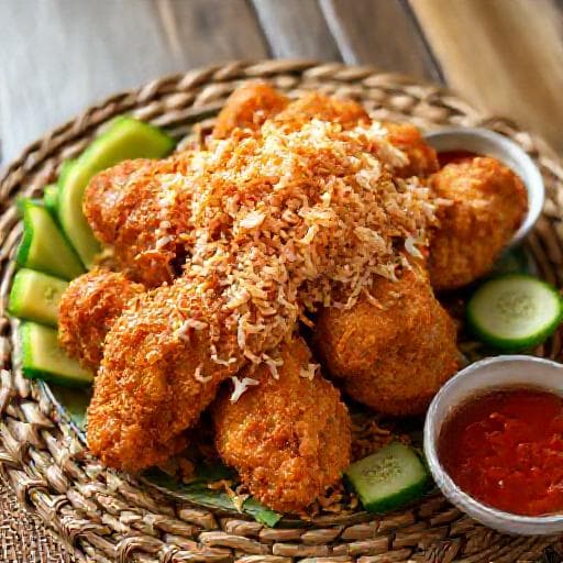 Ayam Goreng Serundeng Lengkuas