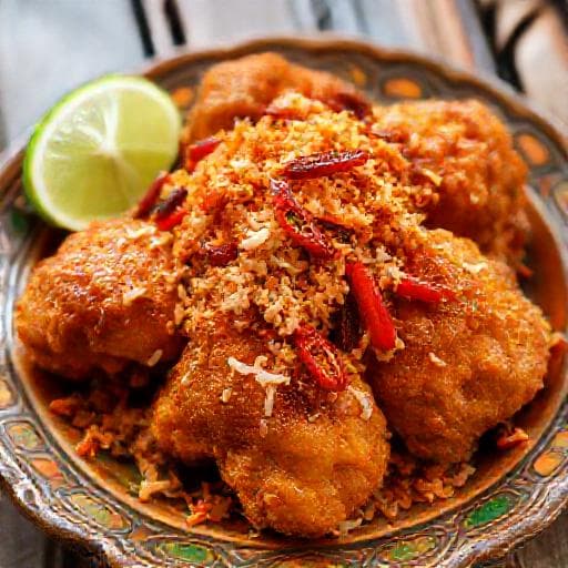 Ayam Goreng Serundeng Pedas Manis