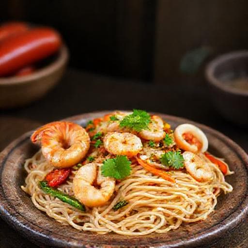 Bihun Goreng Seafood Praktis