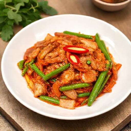 ผัดพริกแกงหมู (สูตรเร่งด่วน)