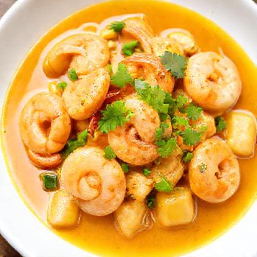 กุ้งผัดผงกะหรี่ (สูตรดั้งเดิม)