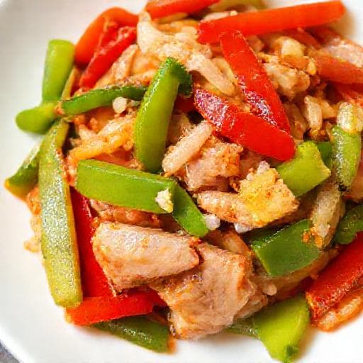 ผัดพริกหยวกหมูแบบเร่งด่วน