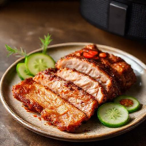 หมูกรอบแบบเร่งด่วน (หม้อทอดไร้น้ำมัน)