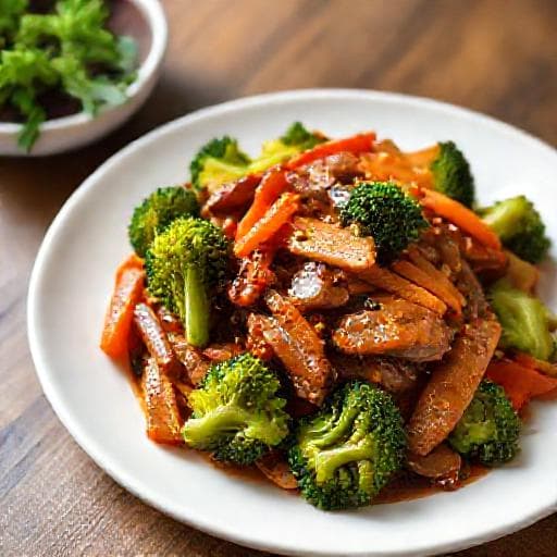 เนื้อผัดน้ำมันหอยแบบเร่งด่วน