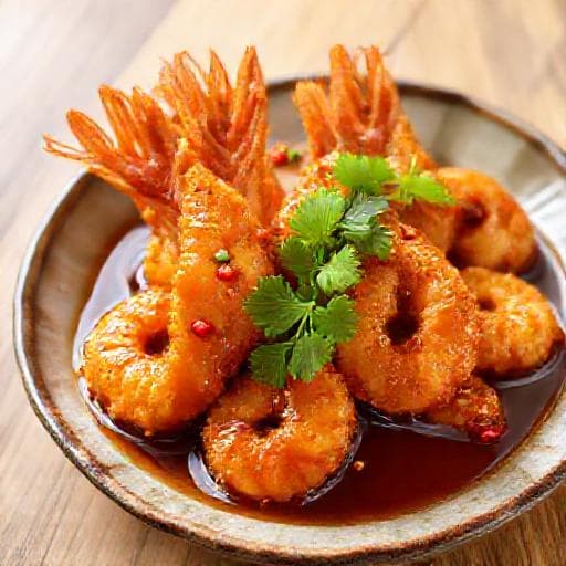 กุ้งทอดซอสมะขาม