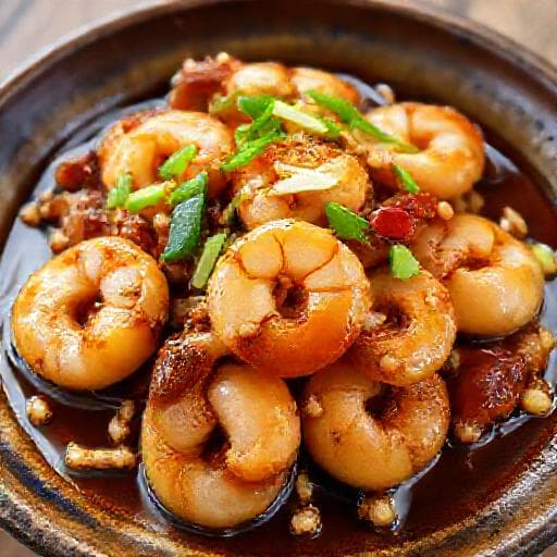 กุ้งกระเทียมซอสหอยนางรม