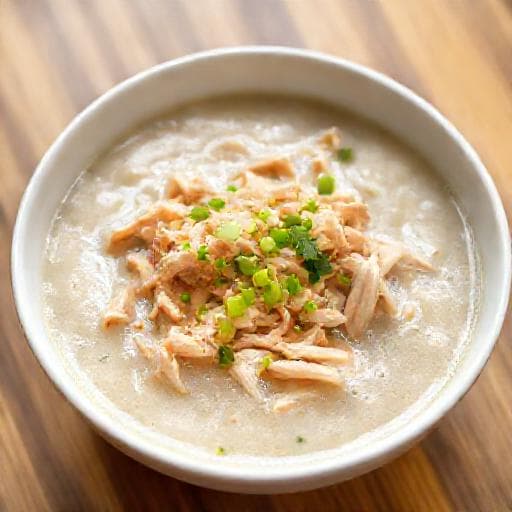 โจ๊กไก่เร่งด่วน (ใช้ข้าวสวย)