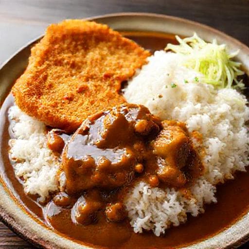 ข้าวแกงกะหรี่ญี่ปุ่นหน้าหมูทอดทงคัตสึ