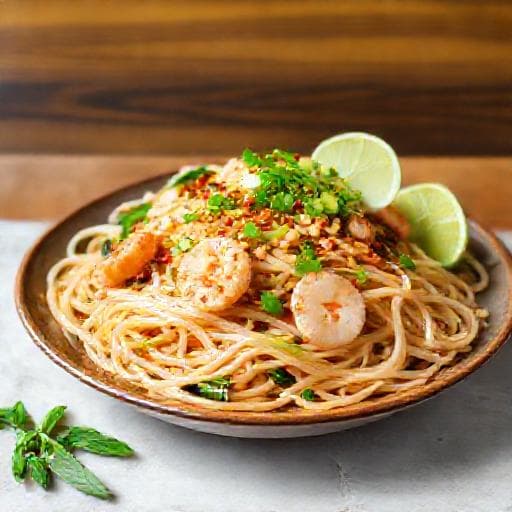 ผัดไทยวุ้นเส้นทะเล