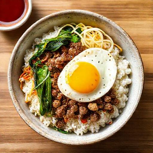 บิบิมบับแบบเร่งด่วน (Quick Bibimbap)