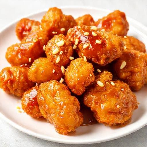 ไก่ทอดเกาหลีซอสกระเทียมน้ำผึ้ง (แบบเร่งด่วน)
