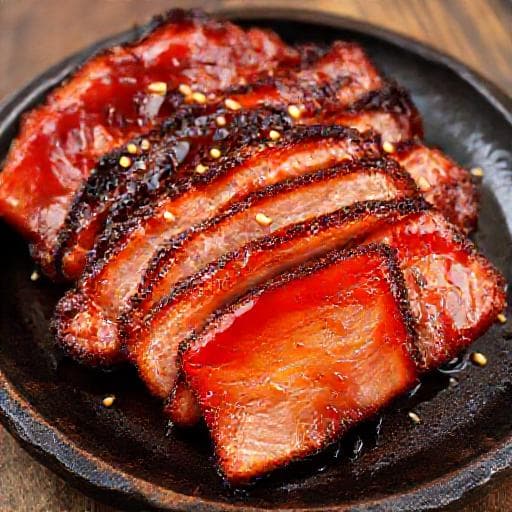 หมูแดงฮ่องกงอบน้ำผึ้ง (สูตรน้ำผึ้งเยอะ)